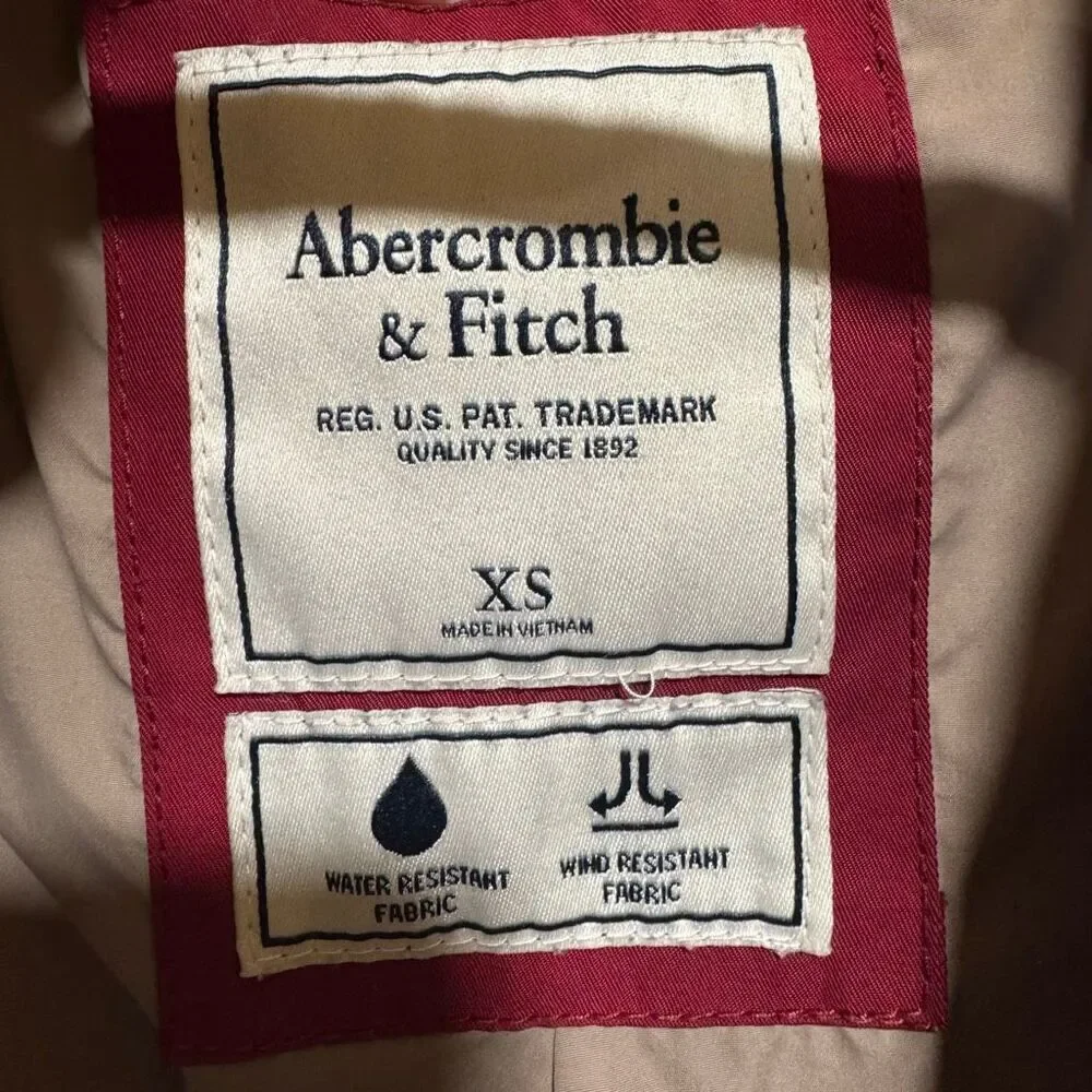 Abercrombie & Fitch Red Water Proof Jacket